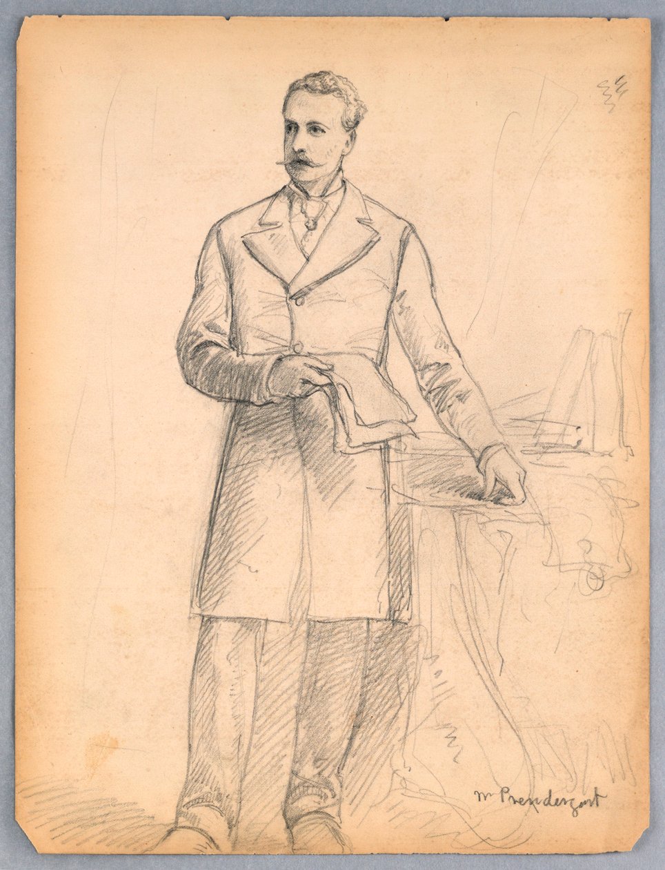 Estudo para Retrato de James Prendergast de Daniel Huntington