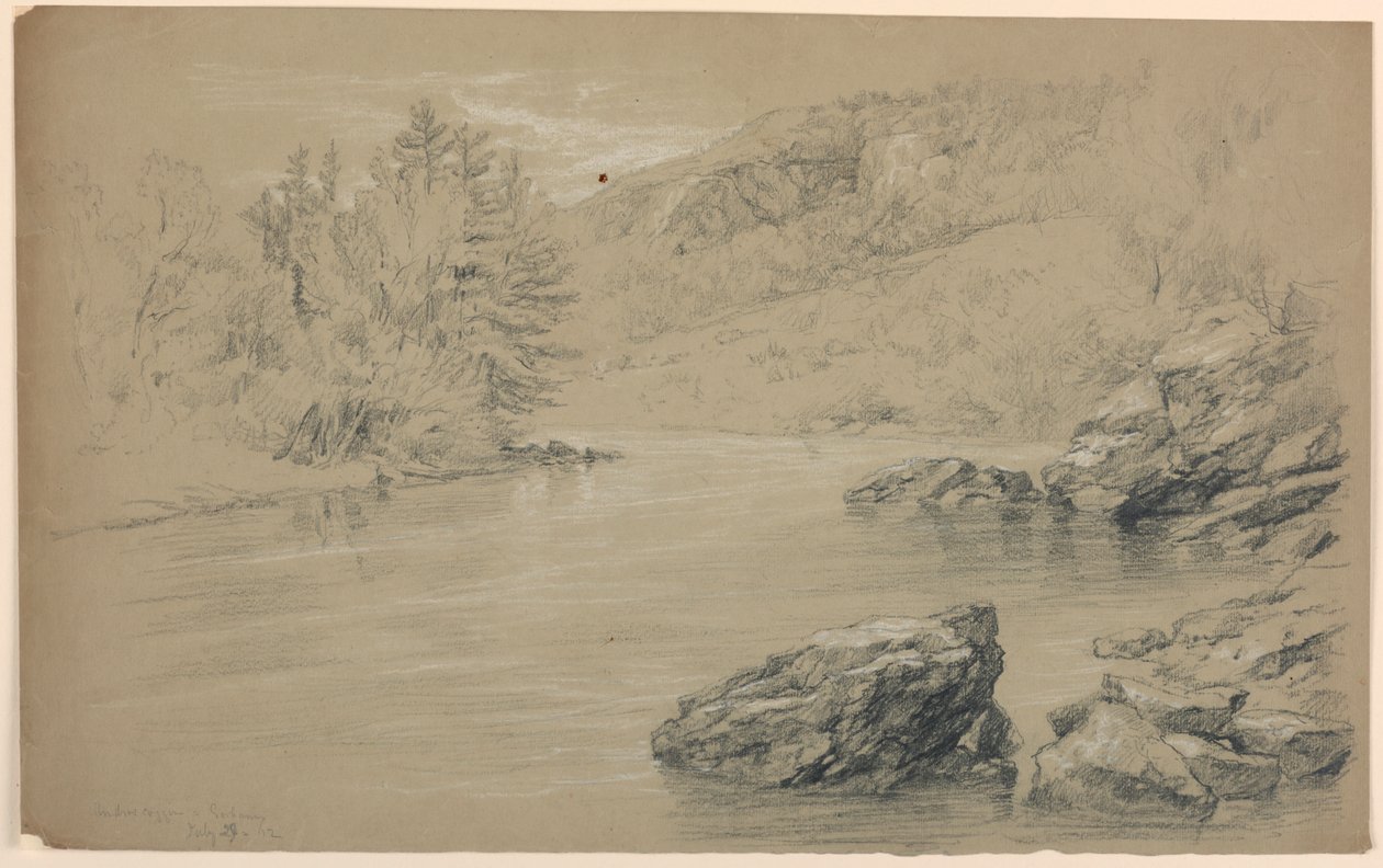 O rio Androscoggin em Gorham, New Hampshire de Daniel Huntington