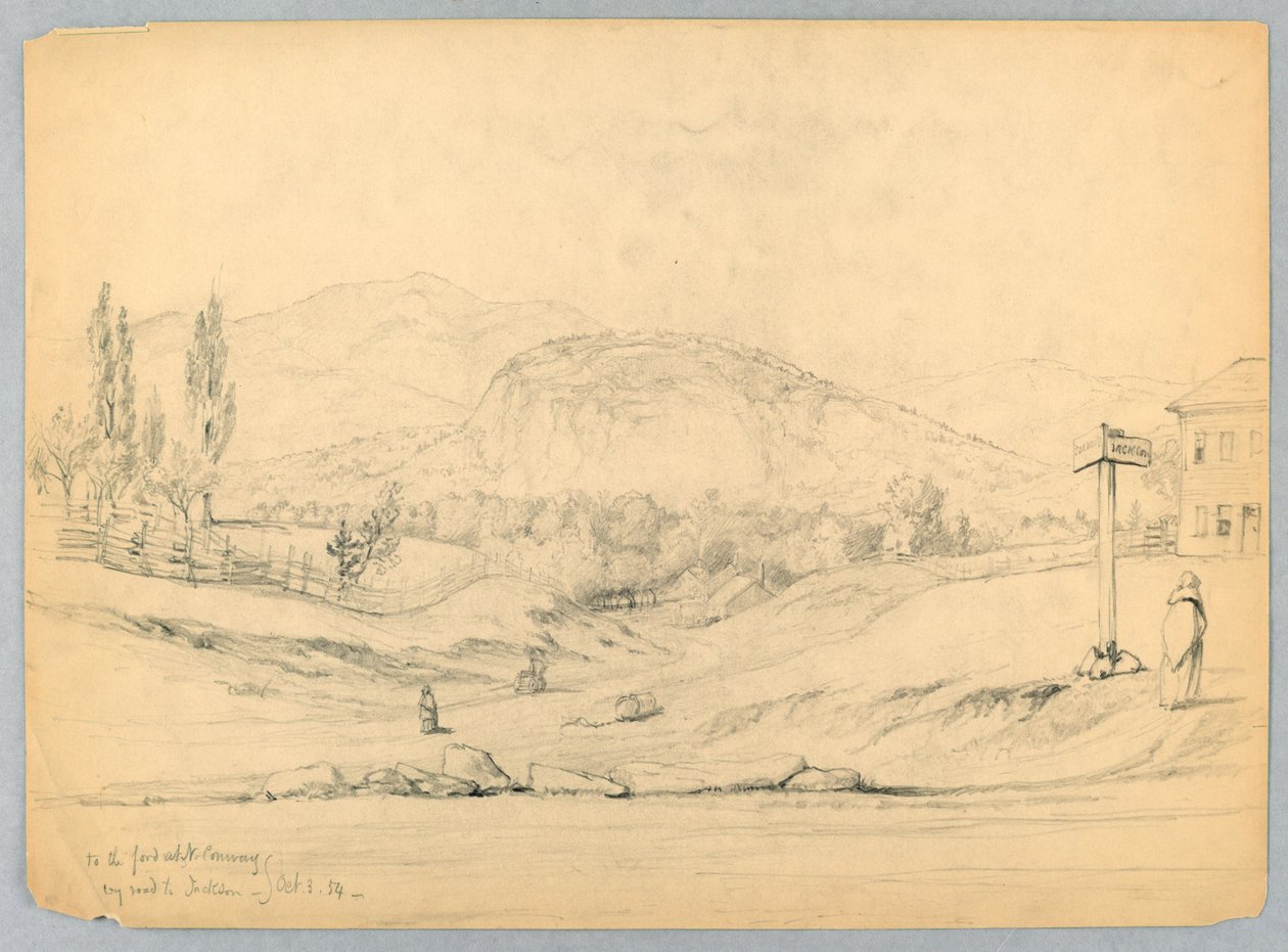 Para o Ford em North Conway, By Road to Jackson, New Hampshire de Daniel Huntington