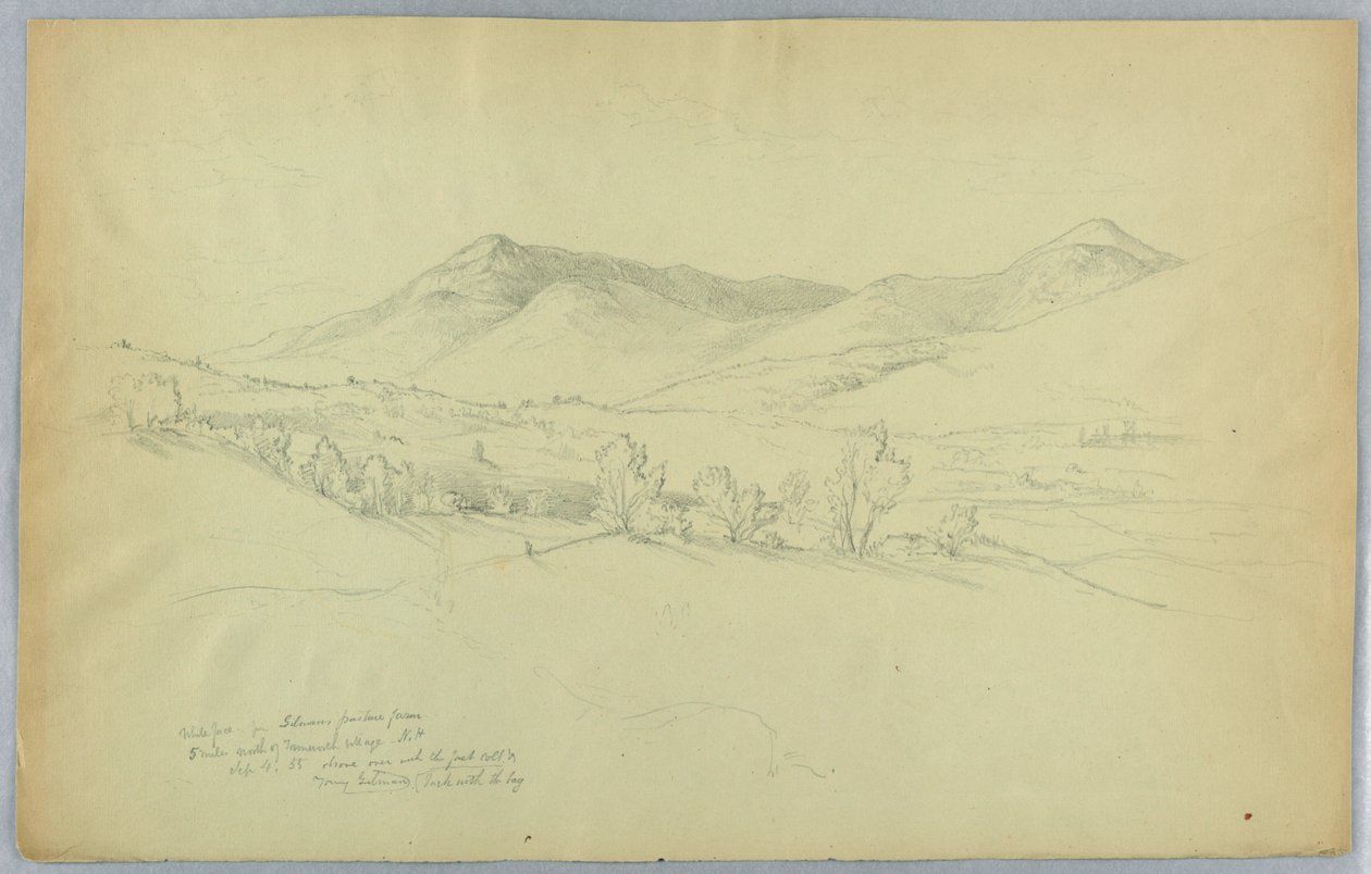 Montanha Whiteface, ao norte de Tamworth Village, New Hampshire de Daniel Huntington