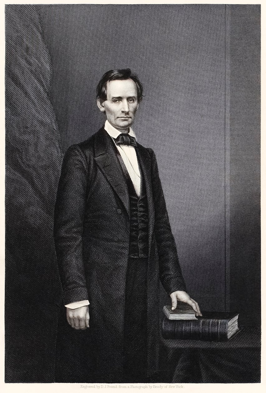 Abraham Lincoln: 16º Presidente dos Estados Unidos (gravura) de Daniel John. Pound