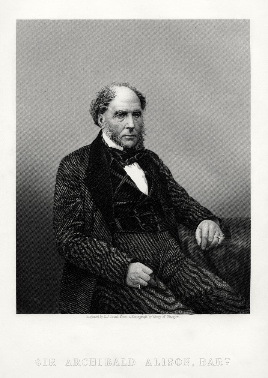 Archibald Alison, escritor didático e filosófico escocês, c1880 de Daniel John Pound