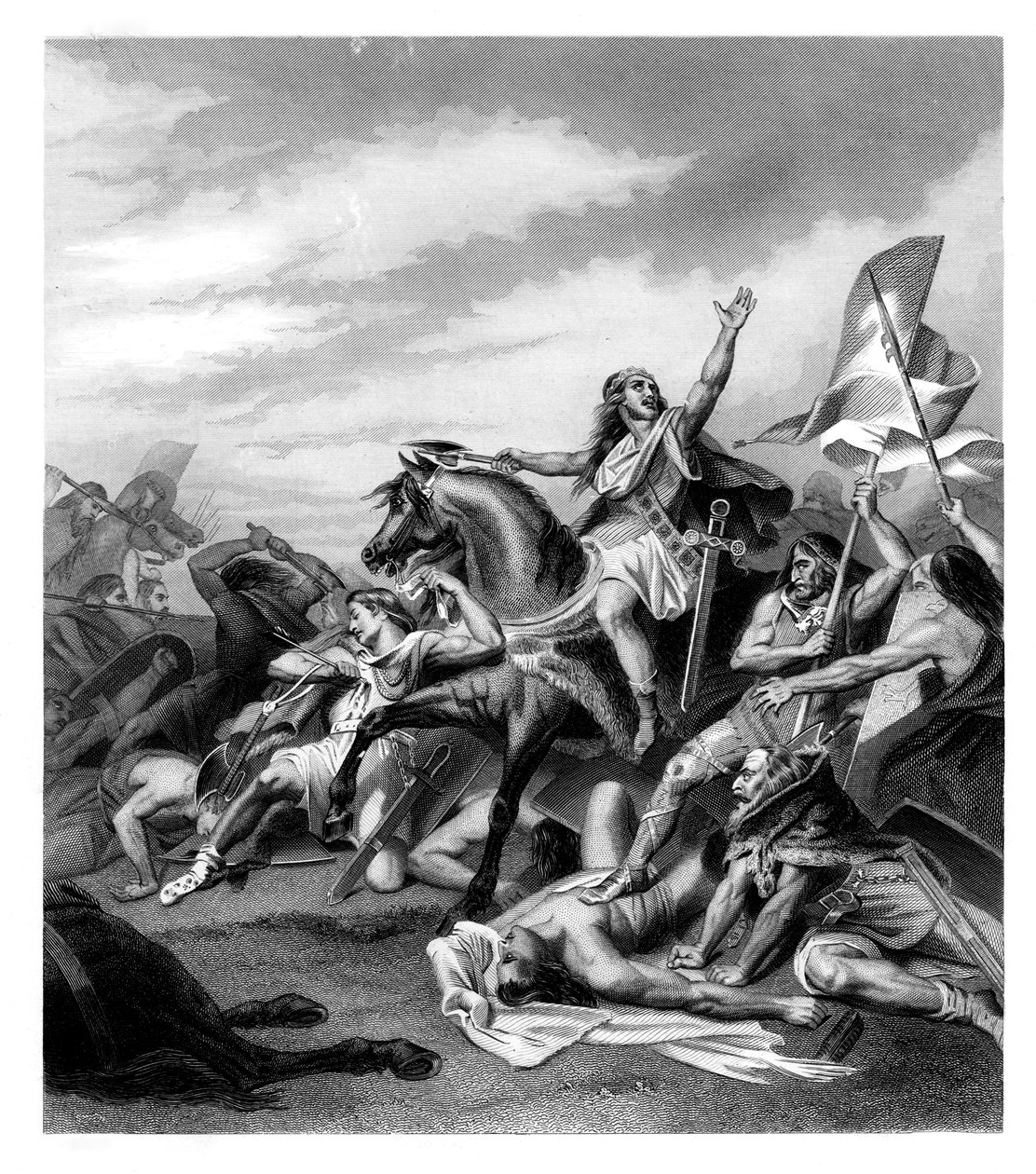 Batalha de Tolbiacum, 496 dC, 1875 de Daniel John Pound