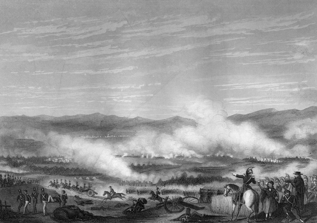 Batalha de Vitória, 21 de junho de 1813, c1857. de Daniel John Pound