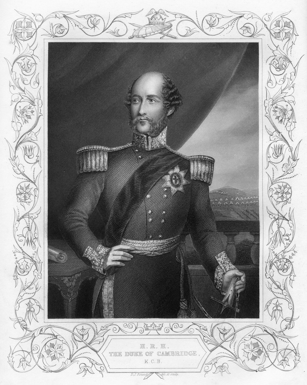 Príncipe George 1819-1904, duque de Cambridge, 1857. de Daniel John Pound