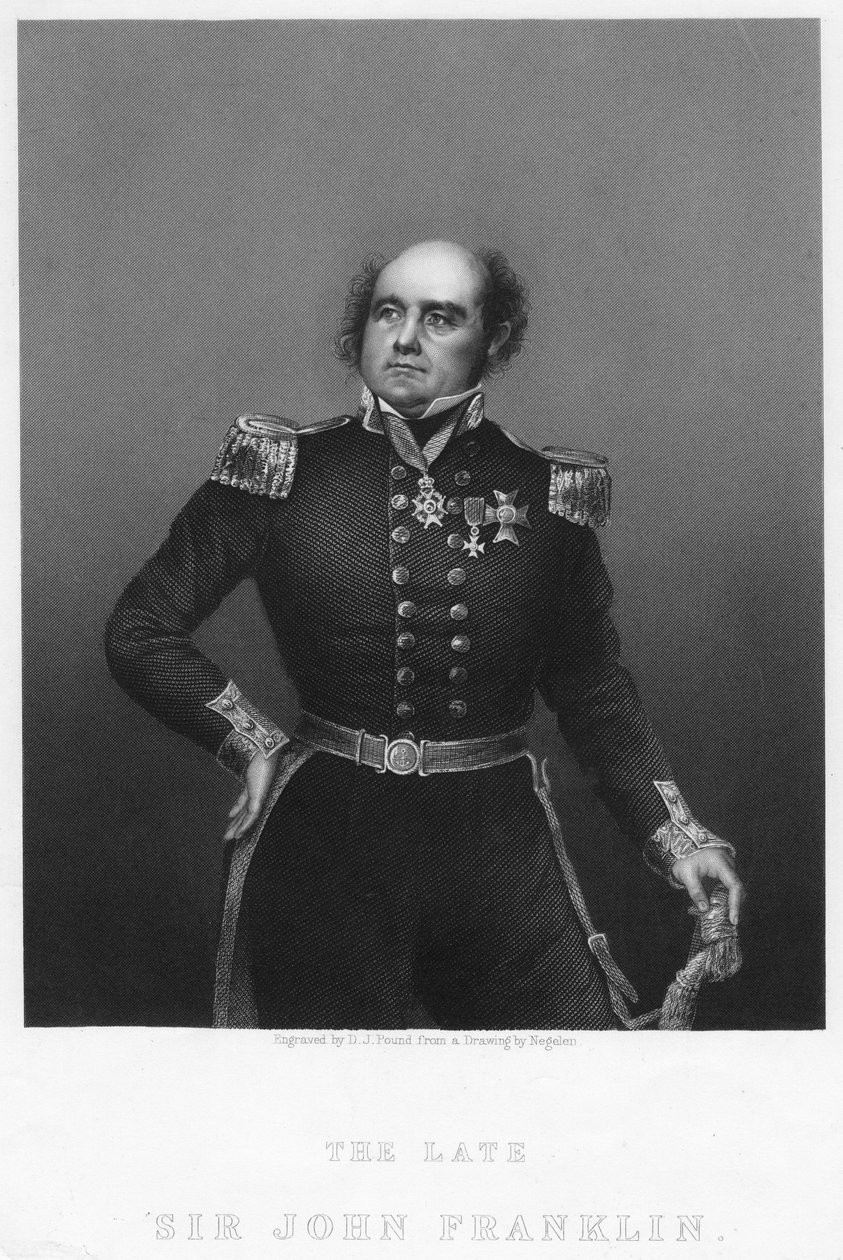 Sir John Franklin, c1860s. de Daniel John Pound