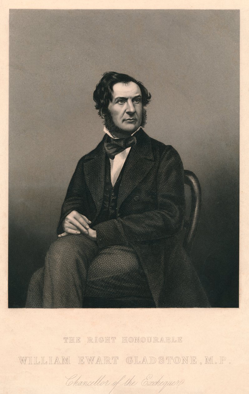 O Honorável William Ewart Gladstone, MP, 1859. de Daniel John Pound