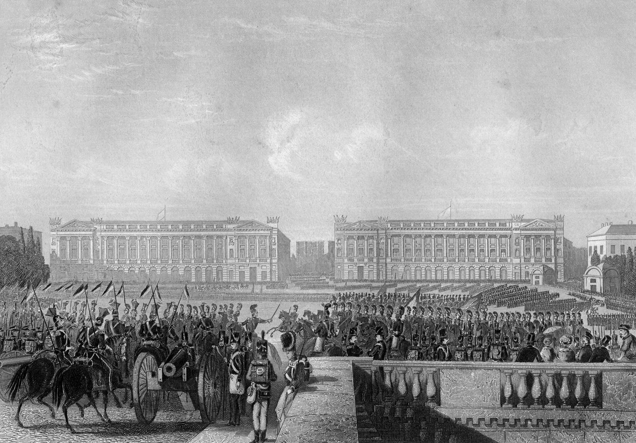 A entrada dos Aliados intp Paris, 1815 c1857 de Daniel John Pound