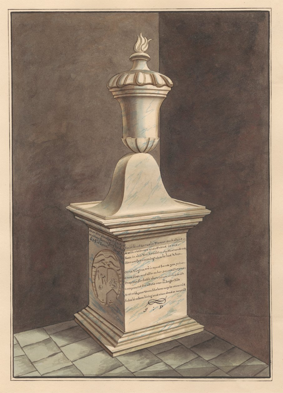 Memorial a Mathew Harvie da Igreja de Twickenham de Daniel Lysons