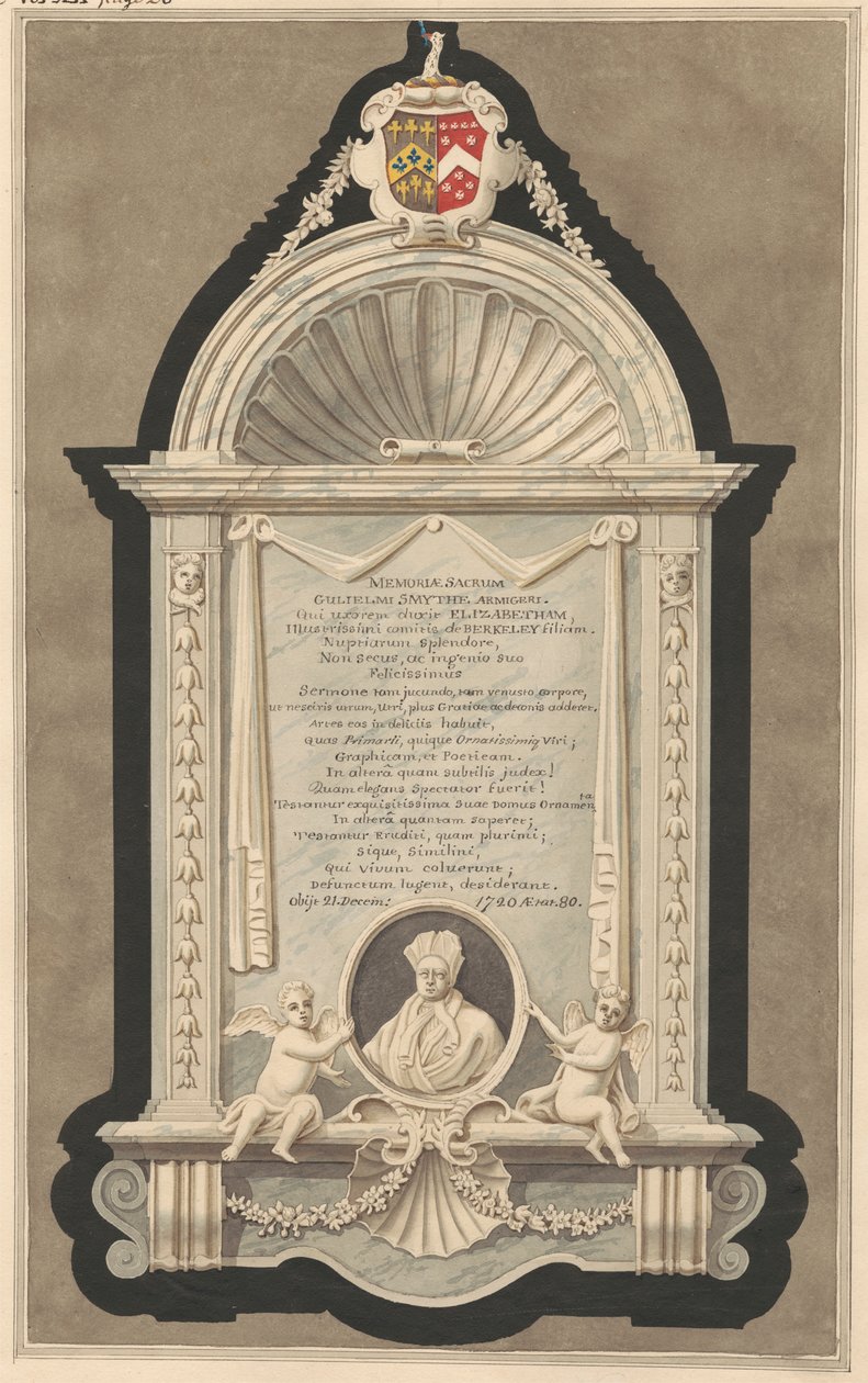 Memorial a William Smith da Igreja de Cranford de Daniel Lysons