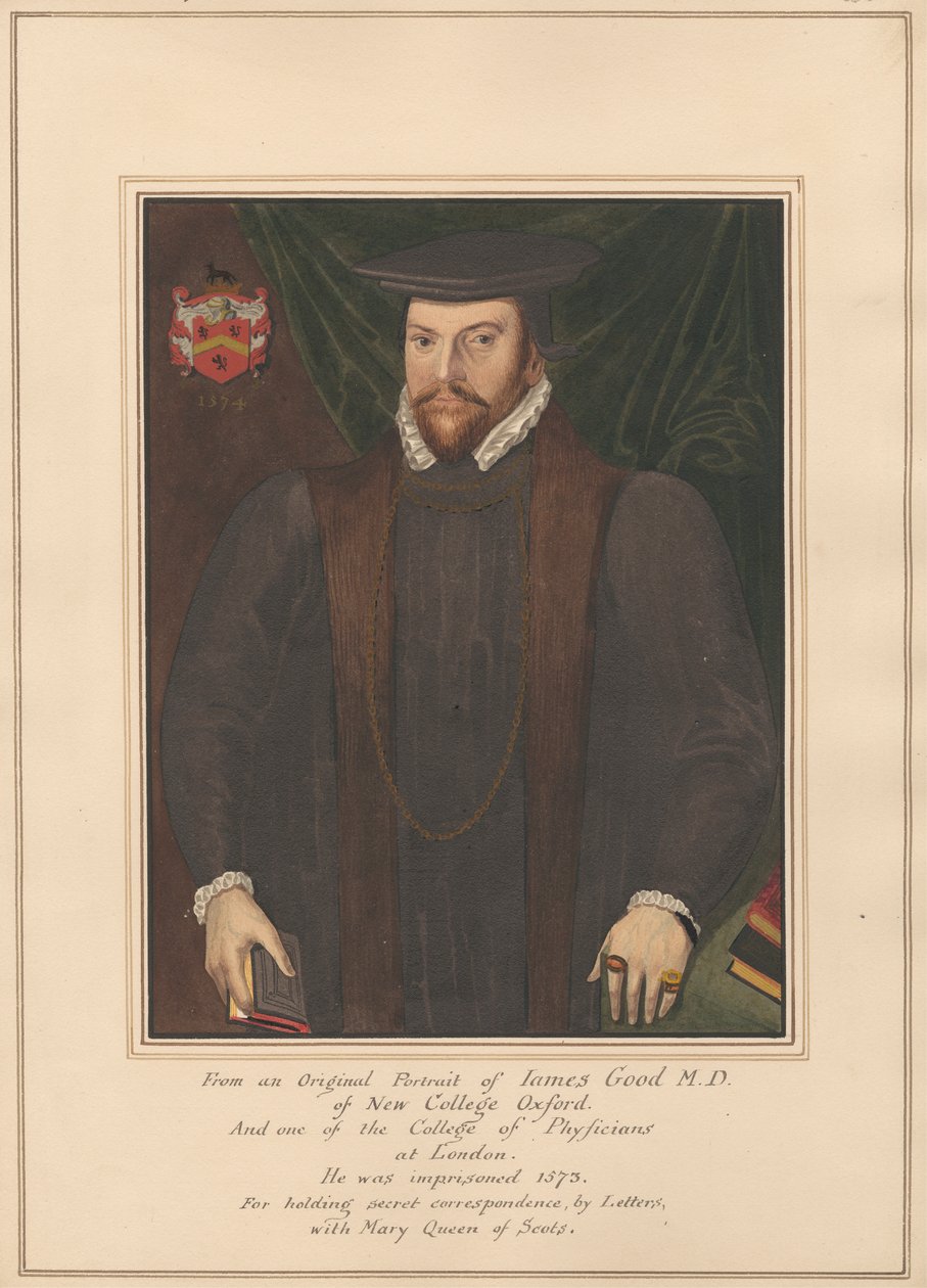 Retrato de James Good, M.D. de New College Oxford de Daniel Lysons