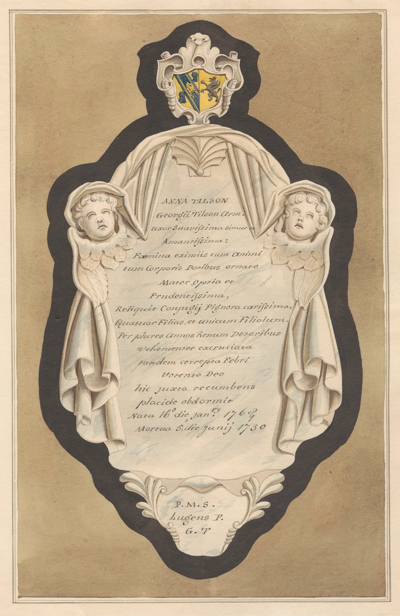 The Environs of London, Vol.II: Memorial a Anna Tilson da Hampton Church de Daniel Lysons
