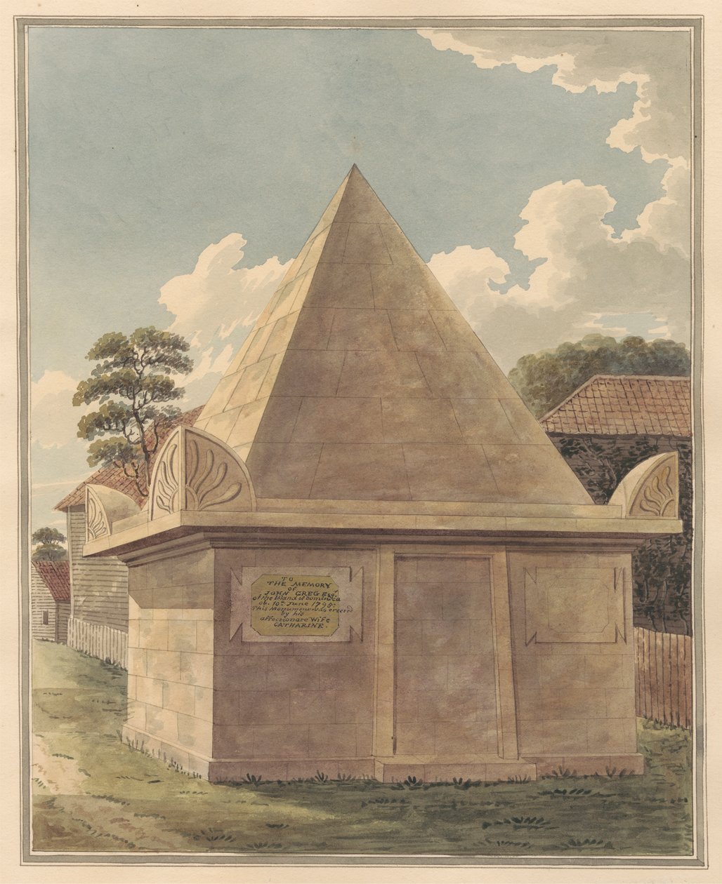 Túmulo de John Greg de Hampton Churchyard de Daniel Lysons