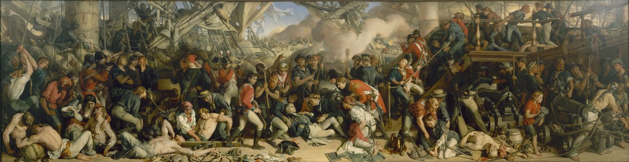 A morte de Nelson, 1859-1864 de Daniel Maclise