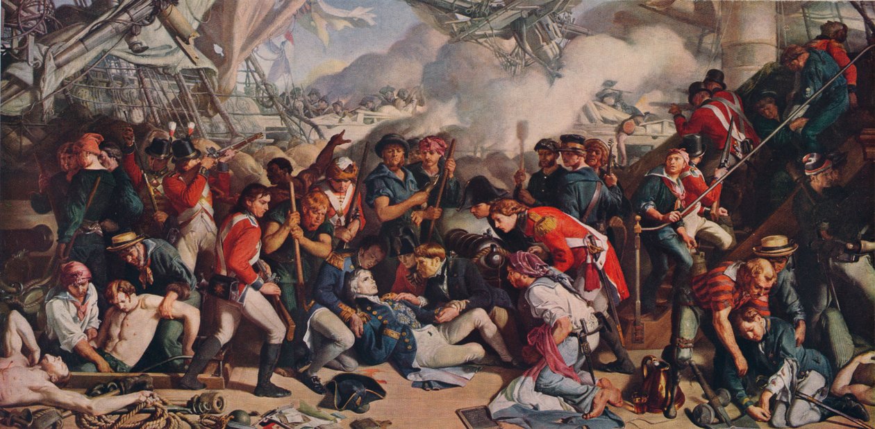 A morte de Nelson, 1859-64, 1938 de Daniel Maclise