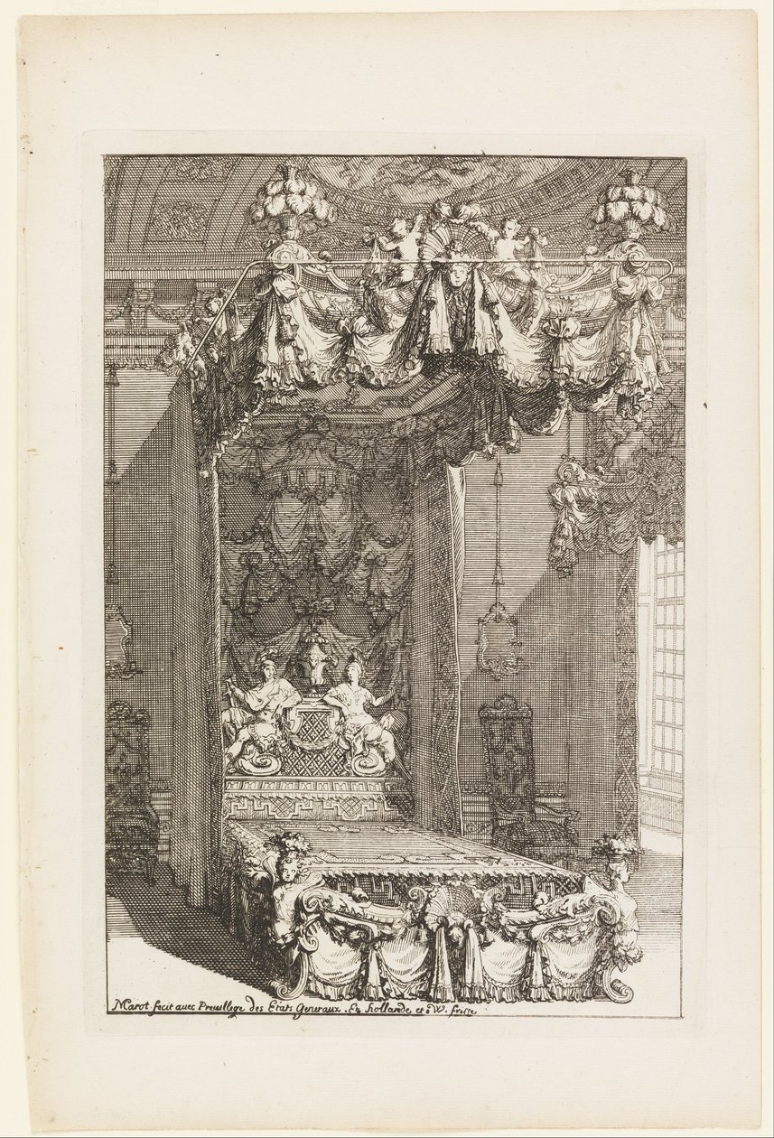 Design for a State Bedchamber, de Second Livre d&39;Appartement (segundo livro sobre interiores) de Daniel Marot