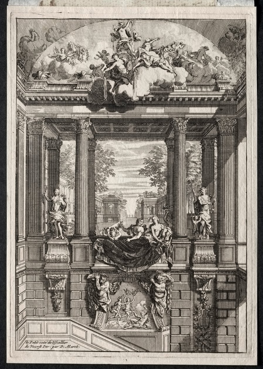 Escadaria no Palácio de Voorst na Holanda de Daniel Marot
