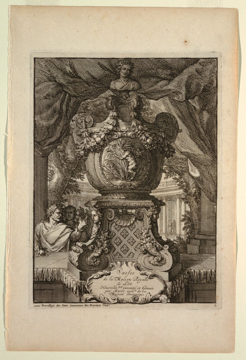 Página de rosto, Vasses de la Maison Royalle de L
