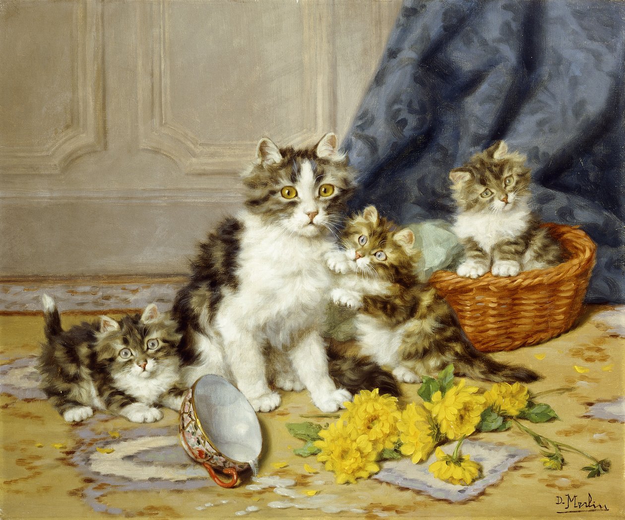 Gatinhos brincalhões de Daniel Merlin