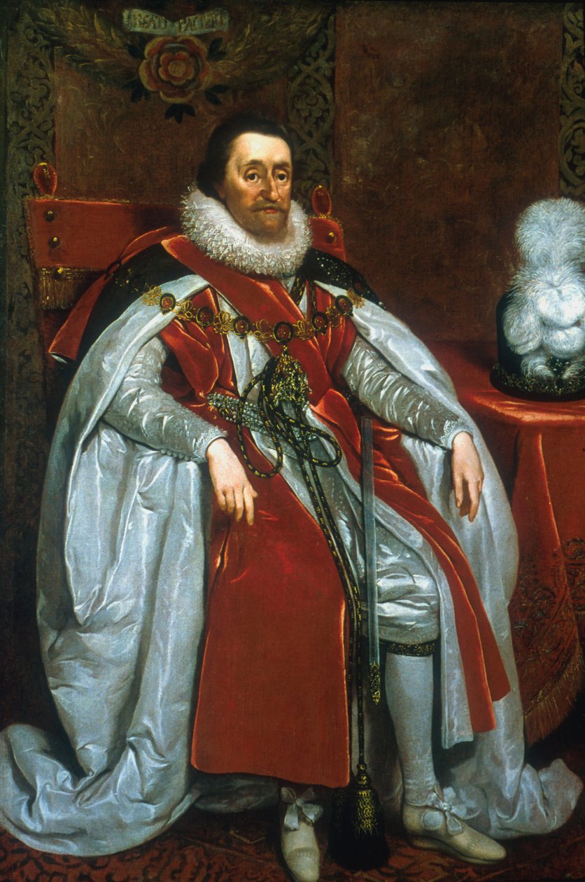 James I, Rei da Inglaterra e Escócia, 1621 de Daniel Mytens