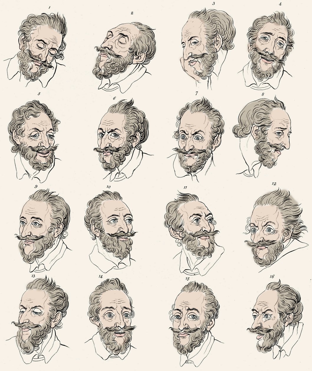 Rei Henrique IV da França (1553-1610) em "Essays on physiognomy, designed to promote the knowledge and the love of mankind" John Caspar LAVATER - Engraving after Daniel Chodowiecki de Daniel Nikolaus (after) Chodowiecki
