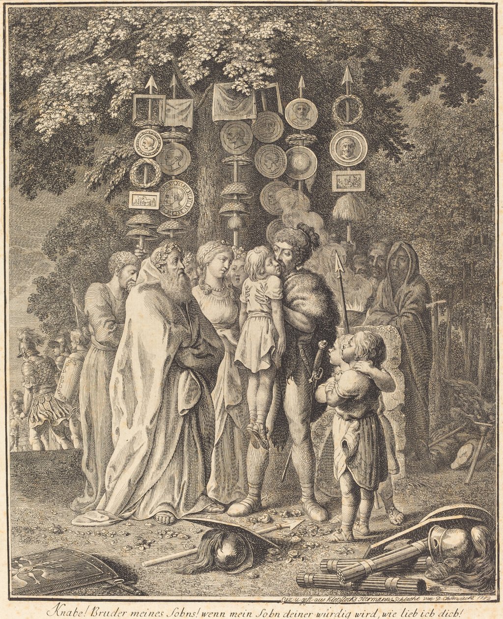Antigos teutões de Daniel Nikolaus Chodowiecki