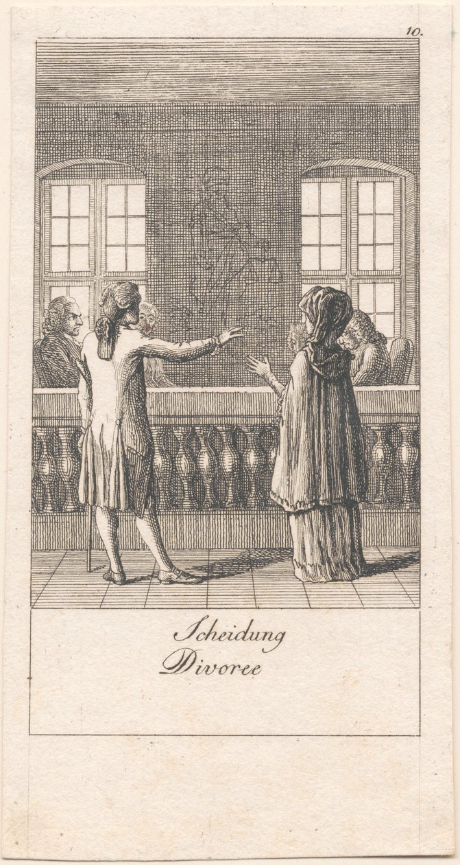Motivos para o casamento e suas consequências. B. 10 de Daniel Nikolaus Chodowiecki