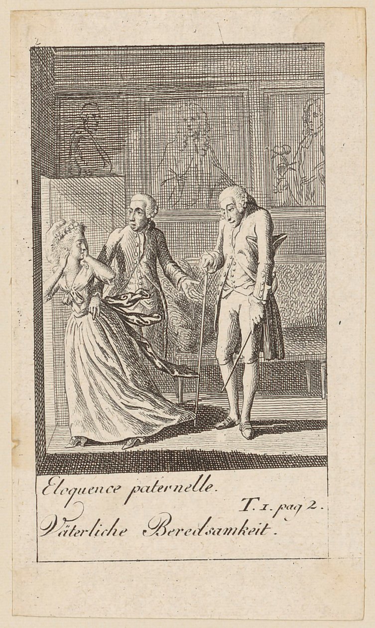 Prancha 2 de "Karoline von Lichfield" de Daniel Nikolaus Chodowiecki