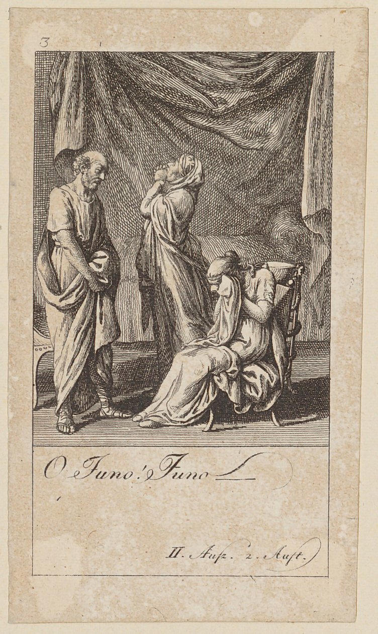 Prancha 3 para "Coriolano", de Shakespeare de Daniel Nikolaus Chodowiecki