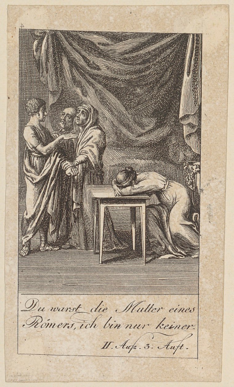 Prancha 4 para o «Coriolano» de Shakespeare de Daniel Nikolaus Chodowiecki