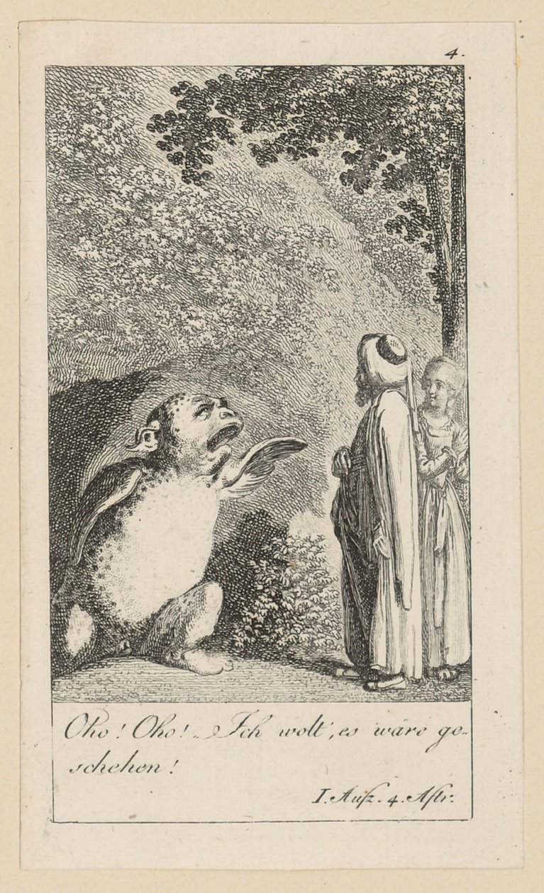 Prancha 4 para «A Tempestade» de Shakespeare de Daniel Nikolaus Chodowiecki