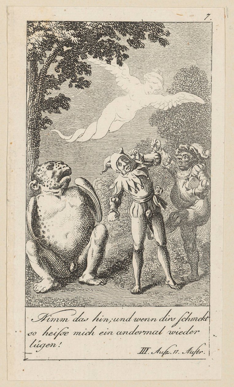 Prancha 7 para «A Tempestade» de Shakespeare de Daniel Nikolaus Chodowiecki