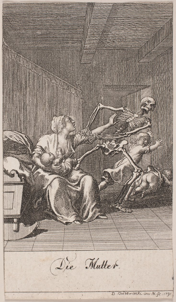 "A mãe" de Daniel Nikolaus Chodowiecki
