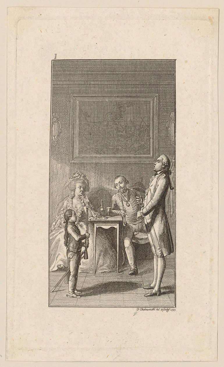 A educação do jovem Siegfried de Daniel Nikolaus Chodowiecki
