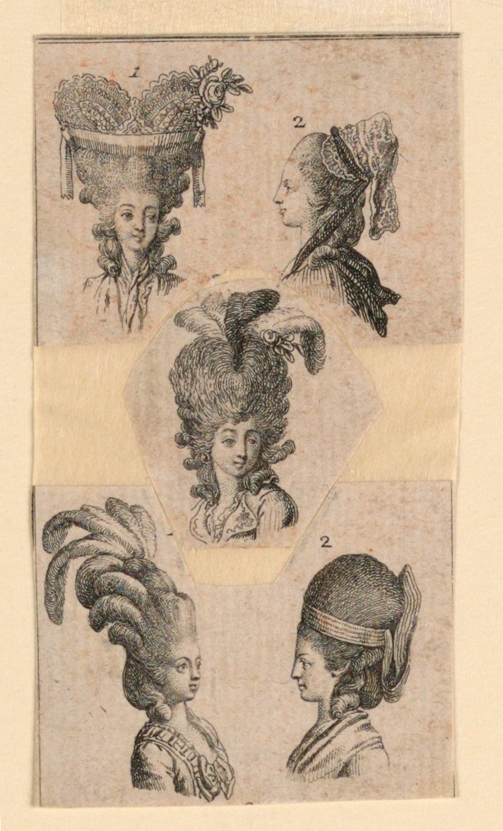 Cinco capacetes de Daniel Nikolaus Chodowiecki