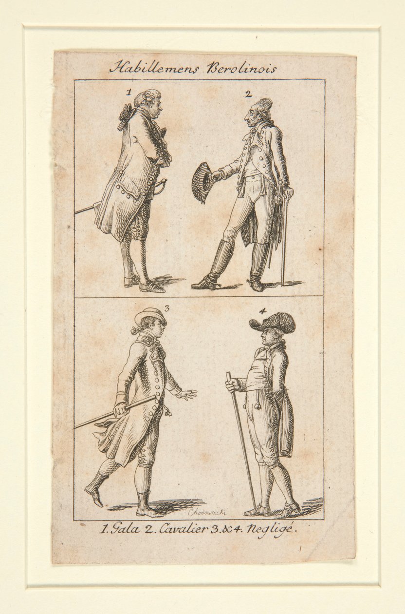 roupas de Berolim de Daniel Nikolaus Chodowiecki