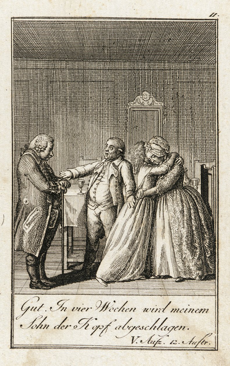 O caçador de Iffland de Daniel Nikolaus Chodowiecki