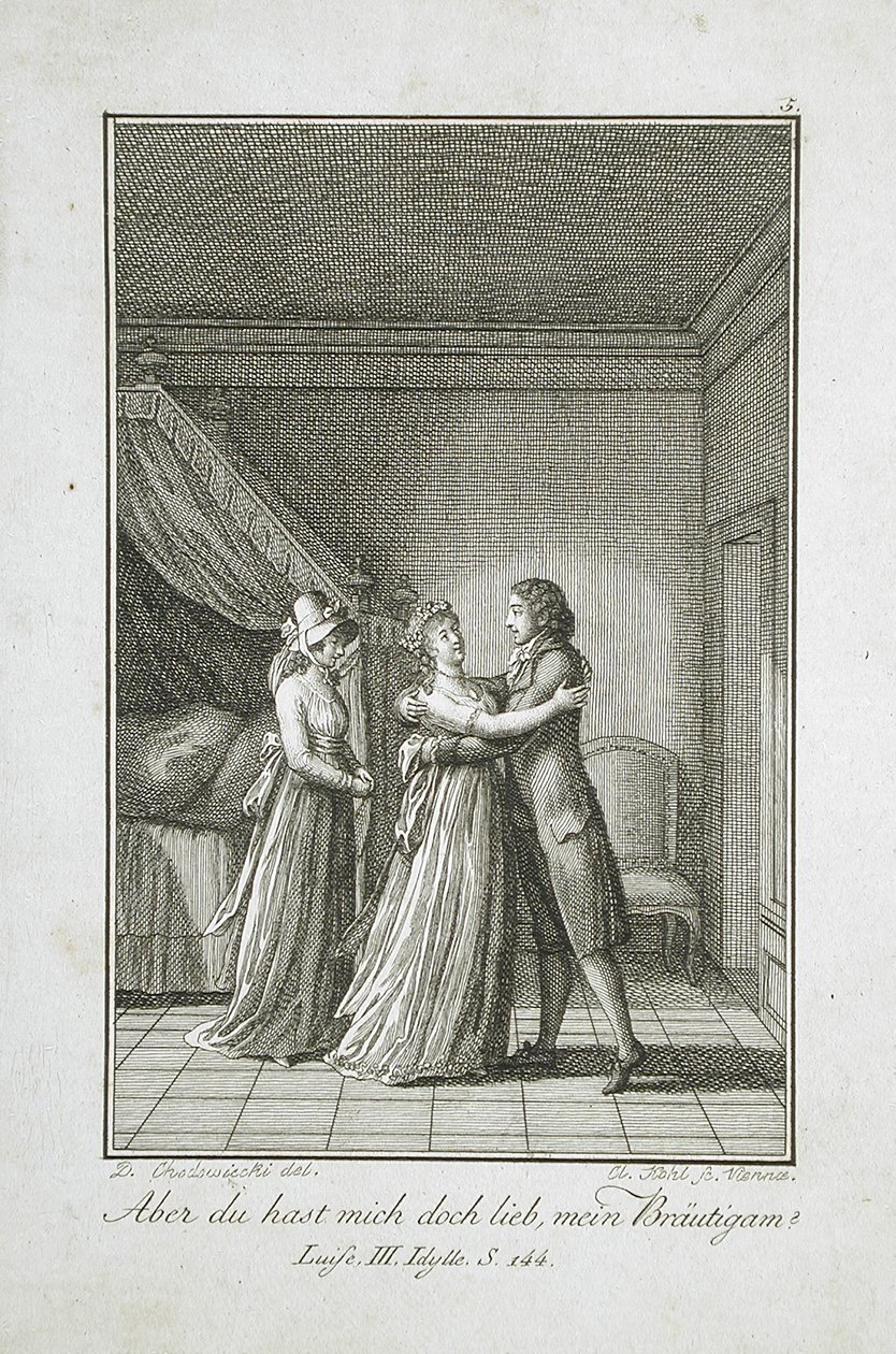 Ilustração para o «Almanaque de Becker de 1798» de Daniel Nikolaus Chodowiecki