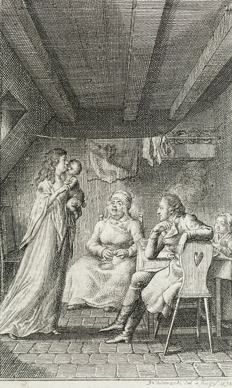 Ilustração para «Almanaque de Becker para 1799» de Daniel Nikolaus Chodowiecki
