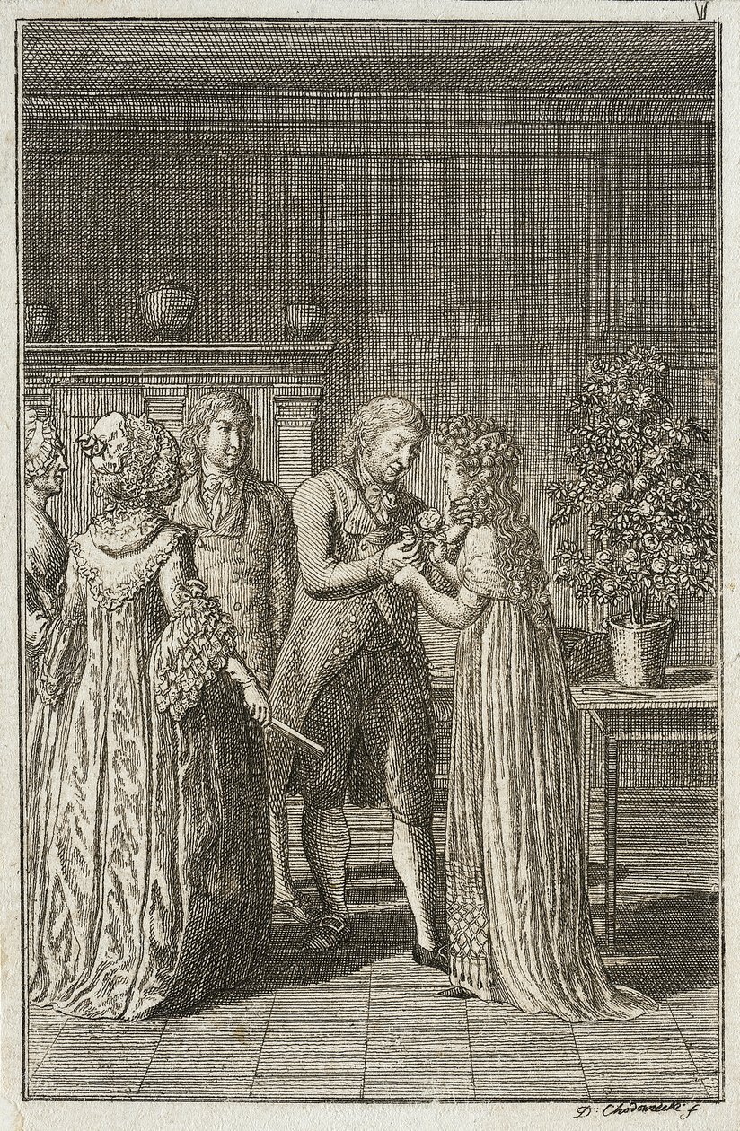 Ilustração para o «Almanaque de Becker para 1800» de Daniel Nikolaus Chodowiecki