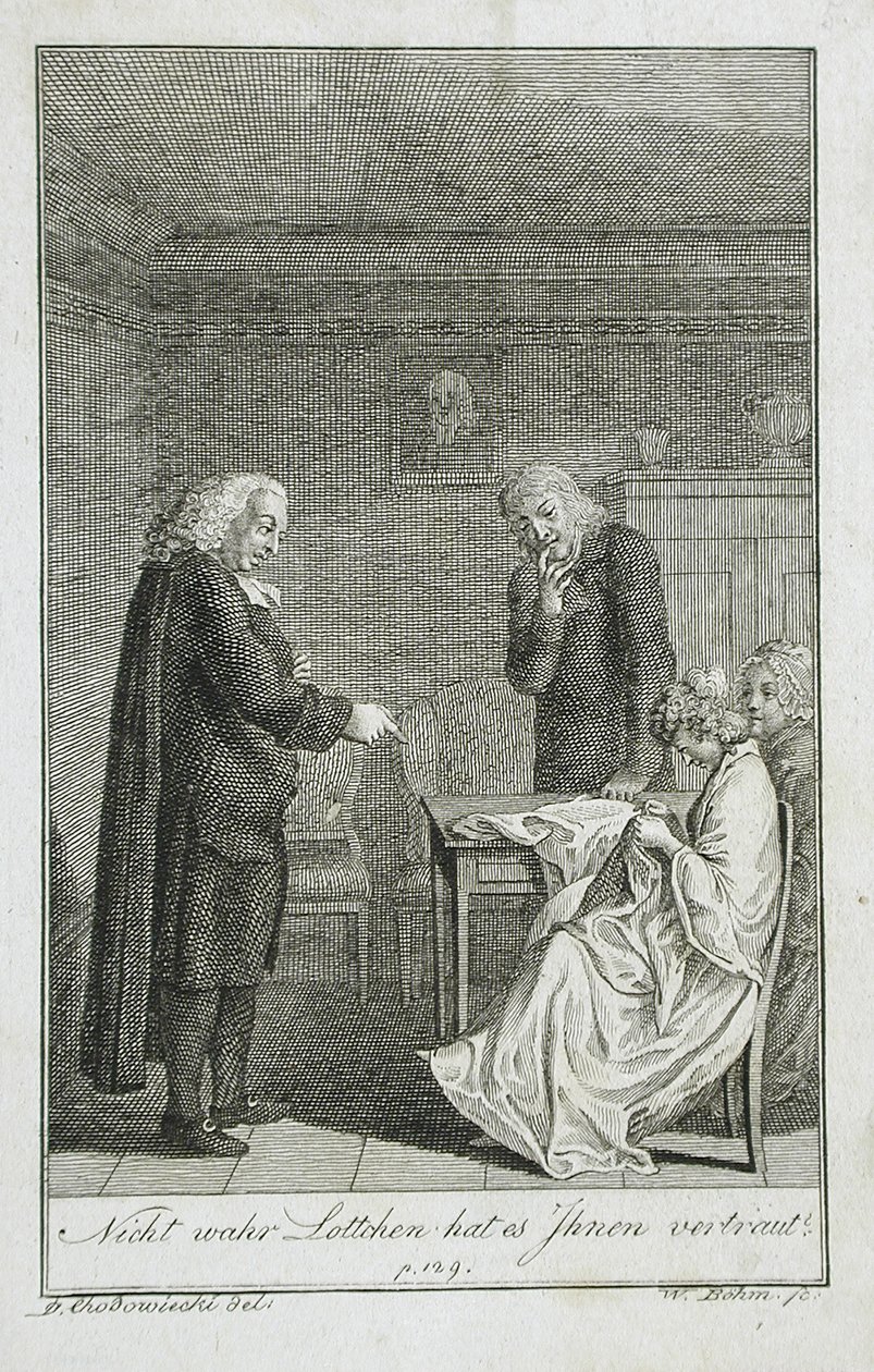 Ilustração para o livro de bolso de Becker de 1799 de Daniel Nikolaus Chodowiecki
