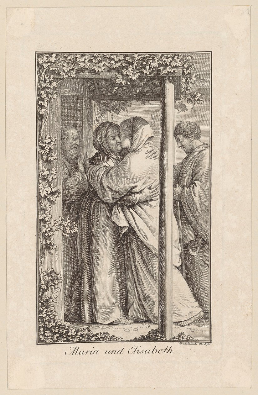 Maria e Isabel de Daniel Nikolaus Chodowiecki