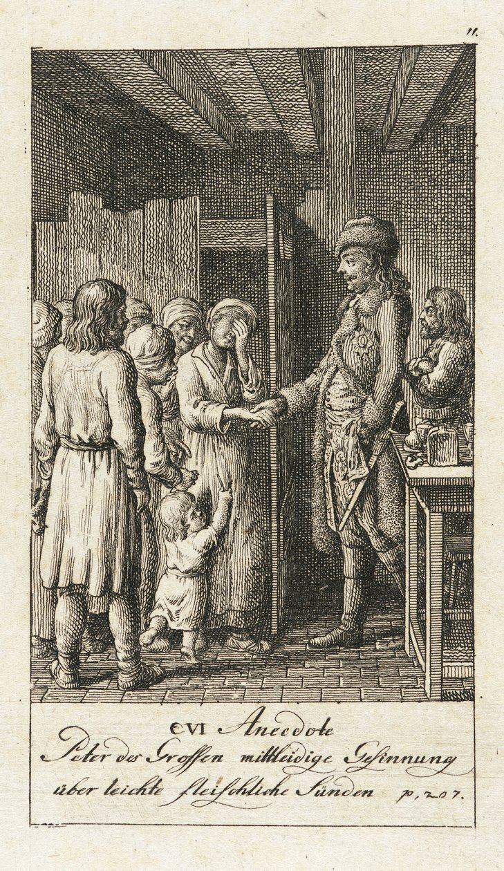 Anedotas originais de Pedro, o Grande de Daniel Nikolaus Chodowiecki