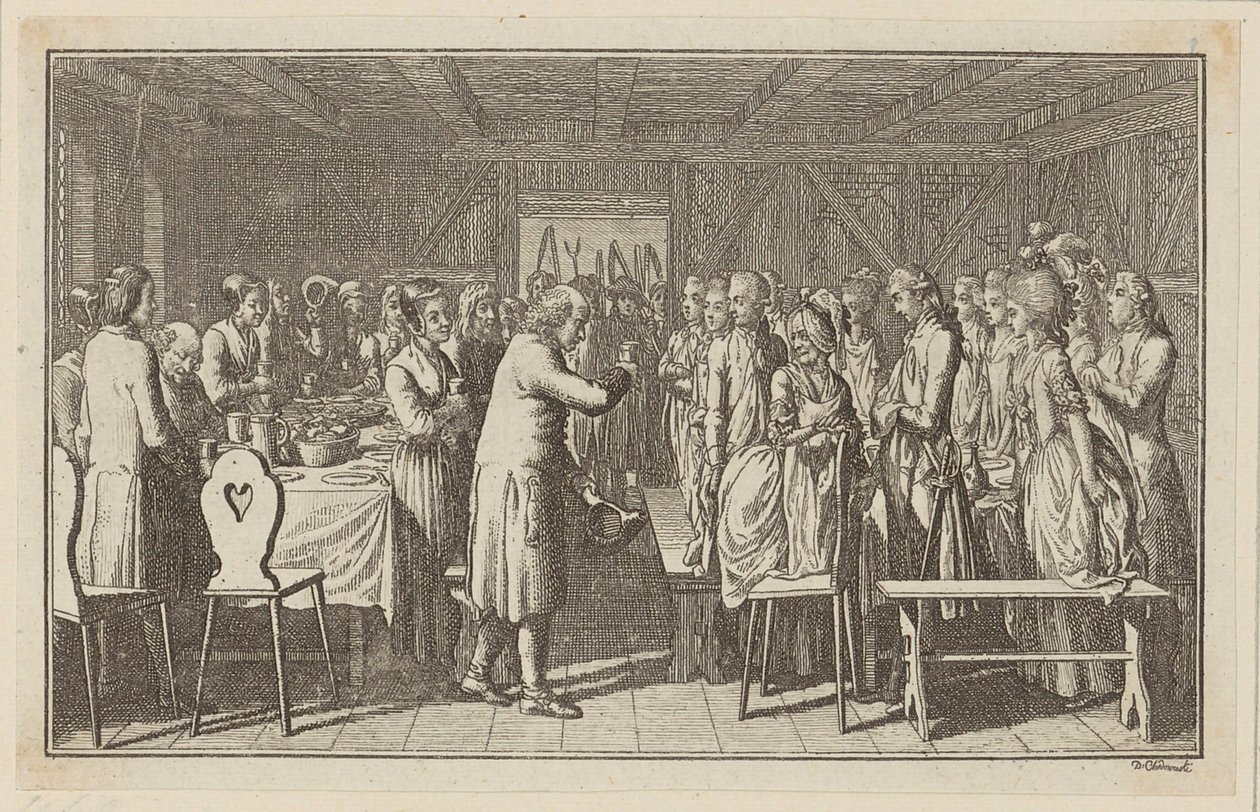 A festa de Paul Erdmann de Daniel Nikolaus Chodowiecki