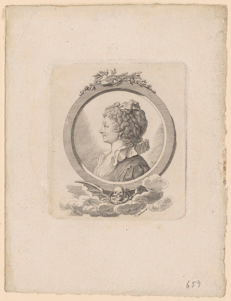 Retrato de Sophie Schwarz, nascida Becker de Daniel Nikolaus Chodowiecki