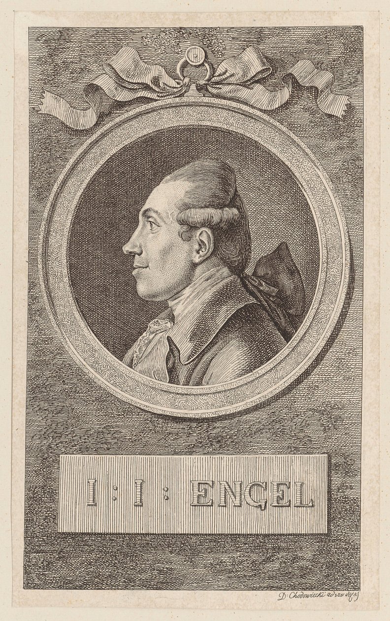 Retrato de Johann Jakob Engel de Daniel Nikolaus Chodowiecki