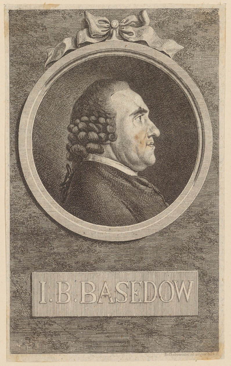 Retrato de Johannes Bernhard Basedow de Daniel Nikolaus Chodowiecki