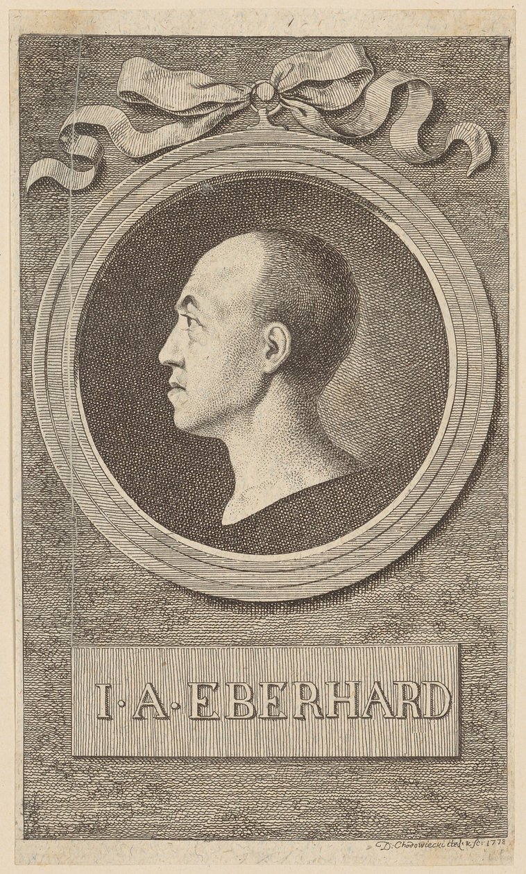 Retrato do Prof. J. A. Eberhard de Daniel Nikolaus Chodowiecki