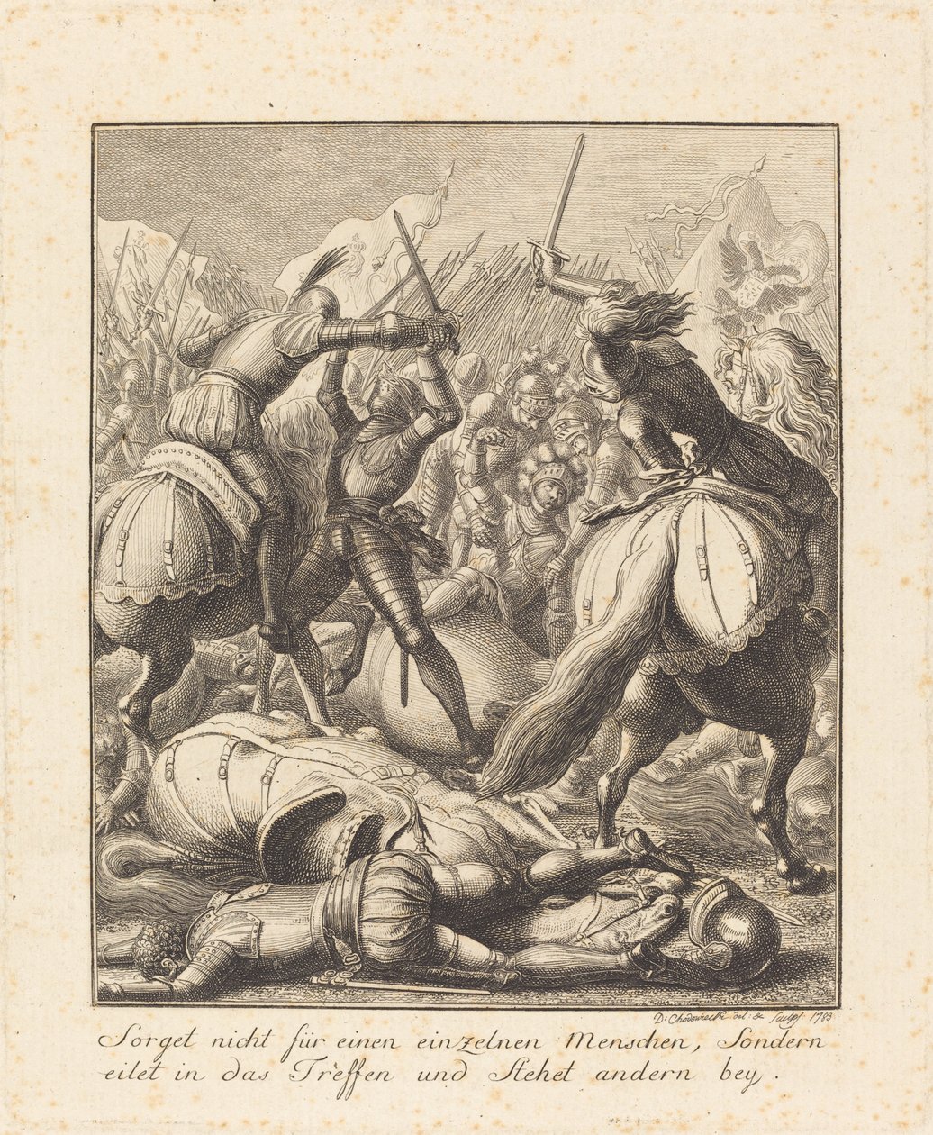 Rodolfo de Habsburgo de Daniel Nikolaus Chodowiecki
