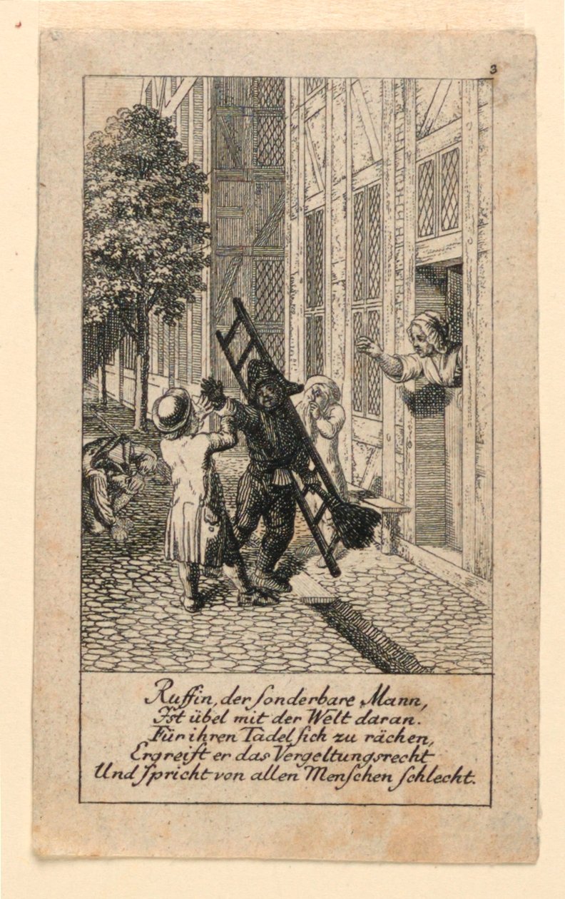 A Retaliação, Ilustração para "Königl: Grosbrit [anian] calendário genealógico para o ano 1780 Lauenberg por J.G. Berenberg" de Daniel Nikolaus Chodowiecki